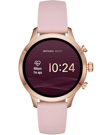 michael kors access mkt5048|Michael Kors Women's Access Runway Stainless Steel Silicone .